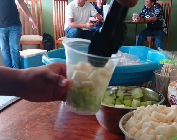 Vaso de fruta - pepino y  jícama