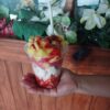 Vaso de fruta (sandía, piña y jícama) con chile - chamoy